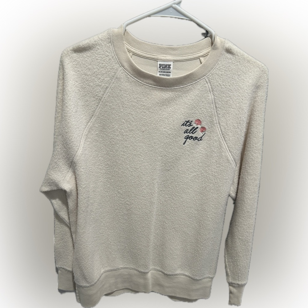 PINK Victoria's Secret Cream Sweatshirt
